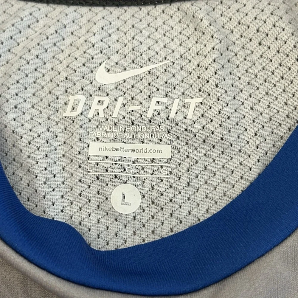 NWT Nike Men's Memphis Tigers Dri-Fit Long Sleeve T-Shirt Gray Blue - LARGE